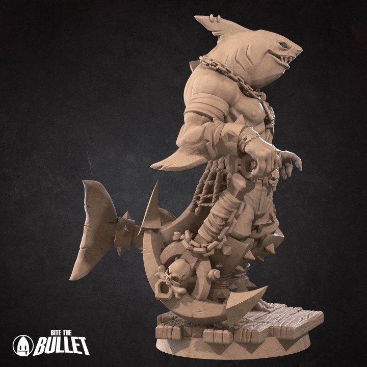 Sharkfolk Bandit - Unpainted Miniature