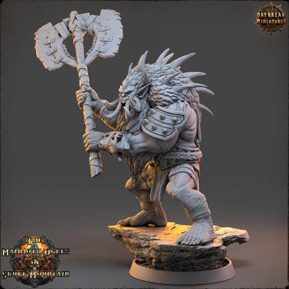 Grasta Poka - The Mammoth Ogres of Skull Mountain - Unpainted Miniature