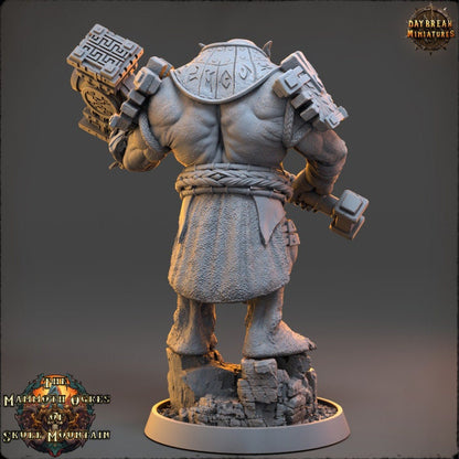 Deathbringer Olan Troka - The Mammoth Ogres of Skull Mountain - Unpainted Miniature