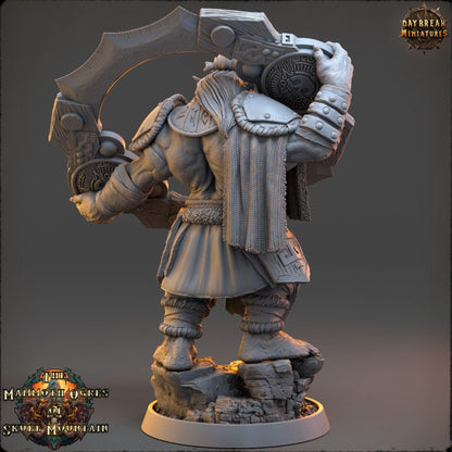 Circer Malaar - The Mammoth Ogres of Skull Mountain - Unpainted Miniature