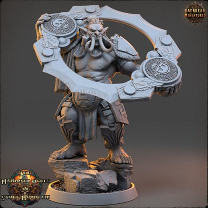 Circer Malaar - The Mammoth Ogres of Skull Mountain - Unpainted Miniature