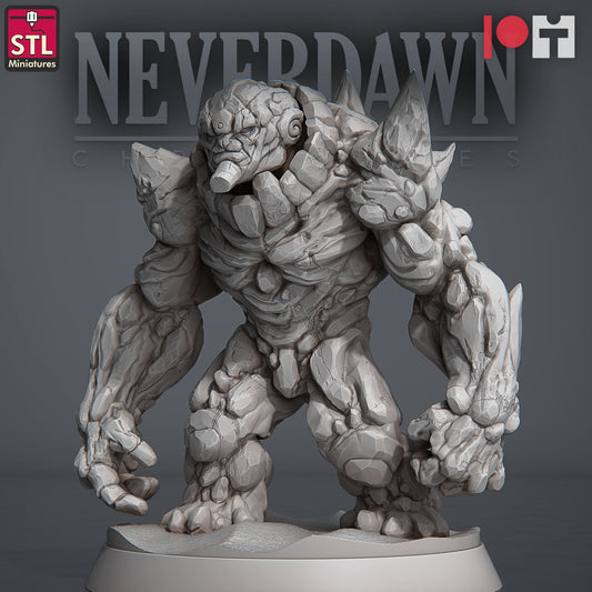 Sand Golem - Red Sands - Unpainted Miniature