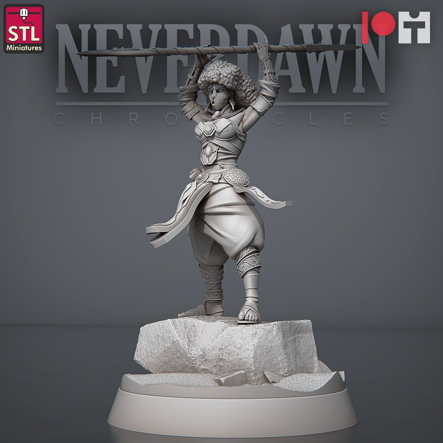 Sand Maidens - Red Sands - Neverdawn Chronicles - Unpainted Miniature