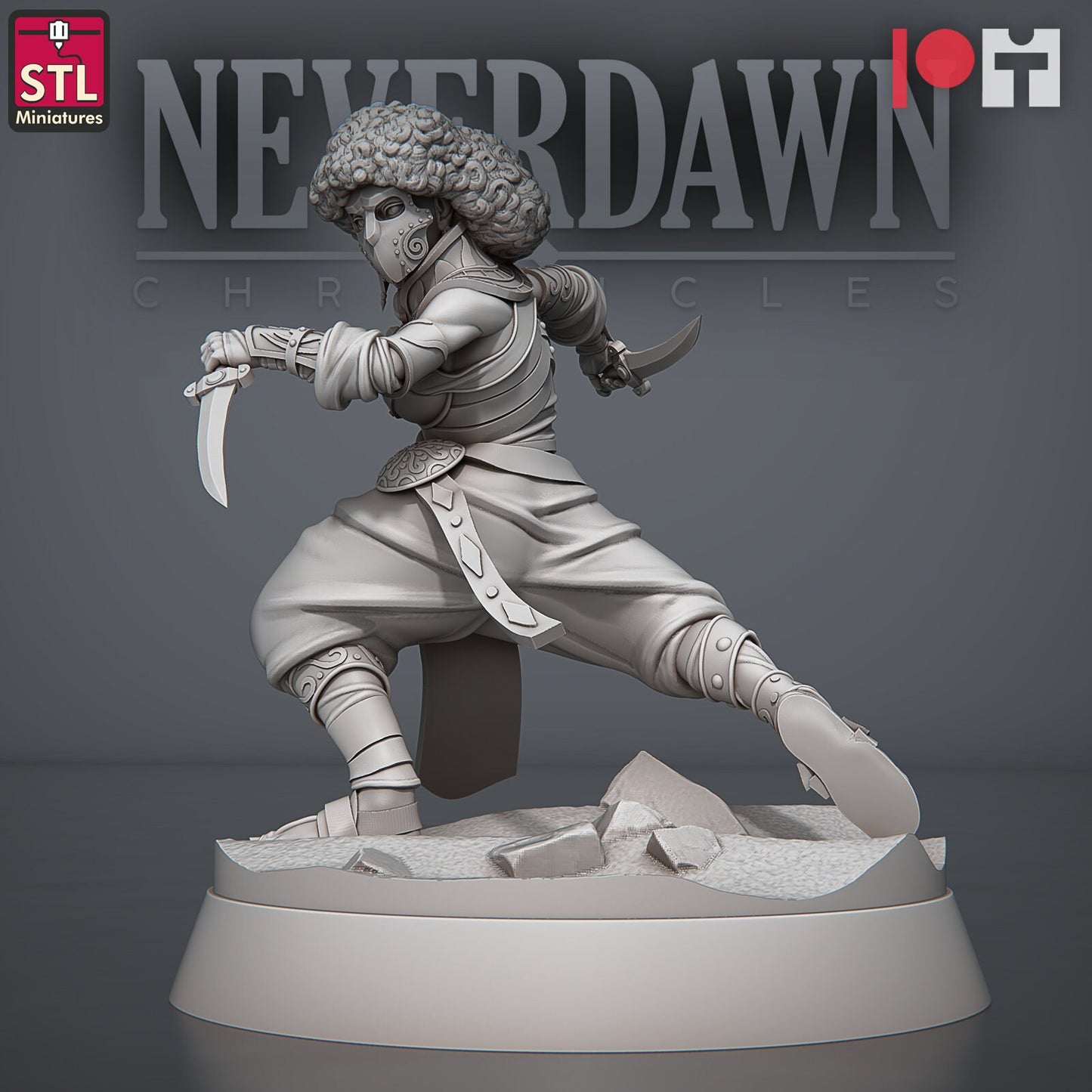 Sand Maidens - Red Sands - Neverdawn Chronicles - Unpainted Miniature