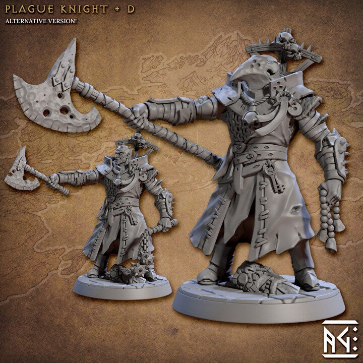 Plague Knight - Pose D - Rodburg Cultist of Melmora - Unpainted Miniature