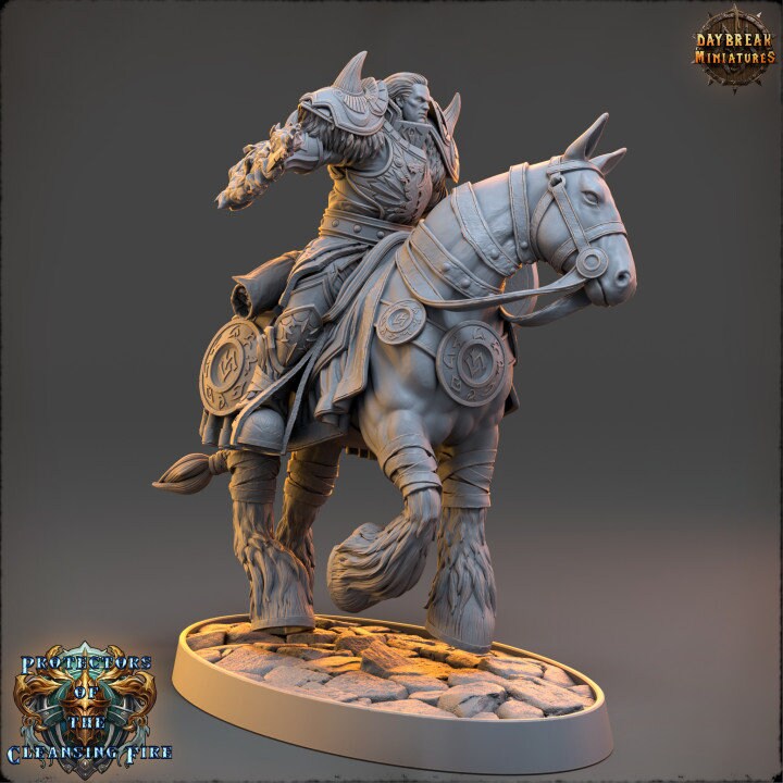 Duke Drakon Darkflame - The Protectors of the Cleansing Fire - Unpainted Miniature