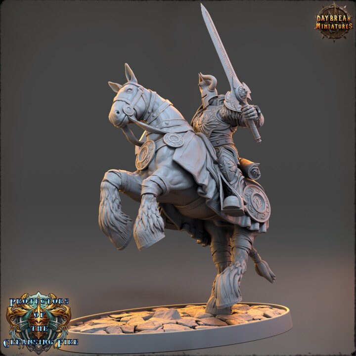 Sir Stygios Infernoth - The Protectors of the Cleansing Fire - Unpainted Miniature