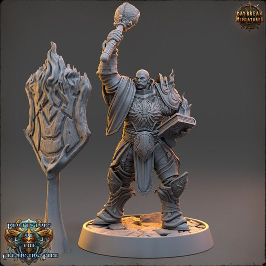 Stormlord Nicko Cinderwhisper - The Protectors of the Cleansing Fire - Unpainted Miniature