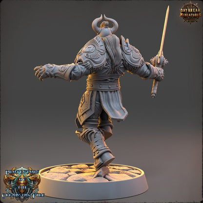 Frontknight Morgan Shadowspark - The Protectors of the Cleansing Fire - Unpainted Miniature