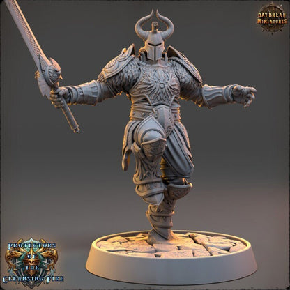 Frontknight Morgan Shadowspark - The Protectors of the Cleansing Fire - Unpainted Miniature