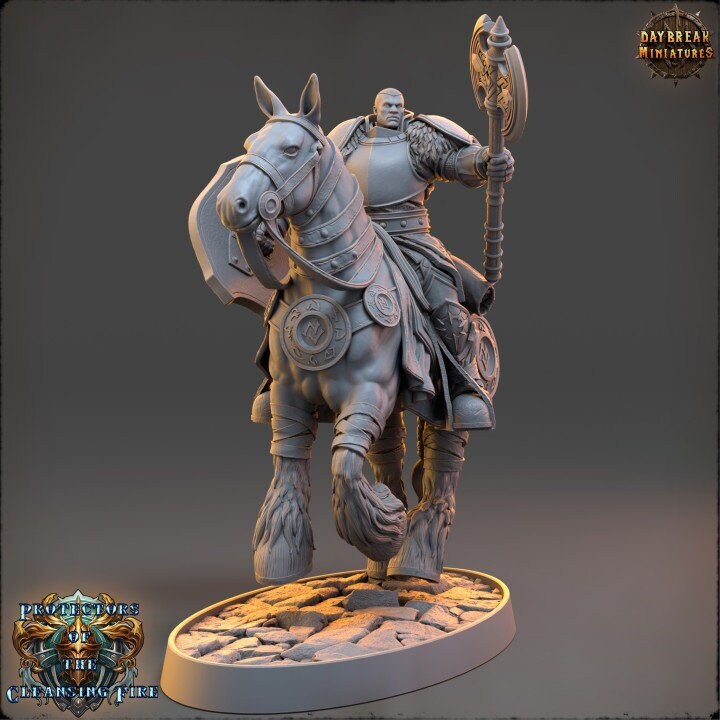 Sir Abonard Emberforge - The Protectors of the Cleansing Fire - Unpainted Miniature