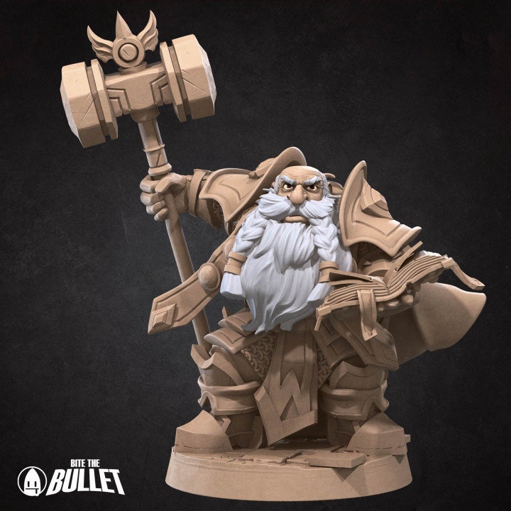 Dwarf High Priestess - Unpainted Miniature