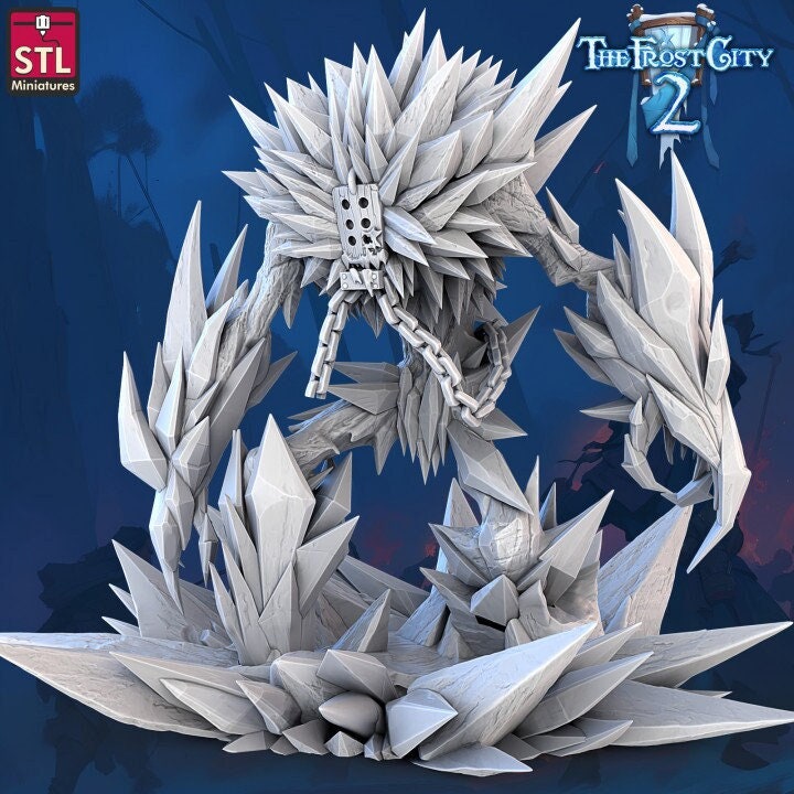 Ice Elemental - Pose A - The Frost City - Unpainted Miniature