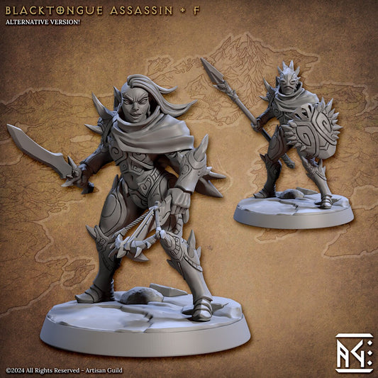 Black Tongue Assassins - Pose F - Unpainted Miniature