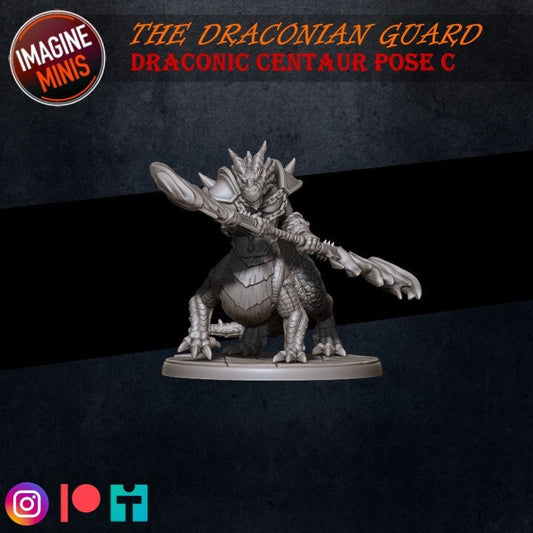 Dragonkin Guard - Pose C - Unpainted Miniature