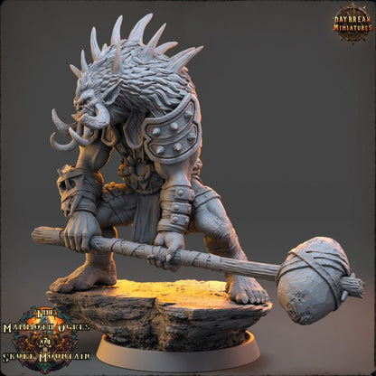 Jolan Frak - The Mammoth Ogres of Skull Mountain - Unpainted Miniature