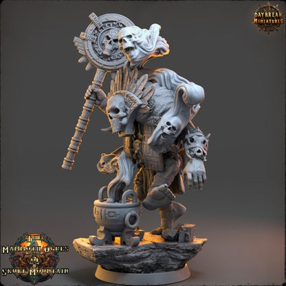 Skull Summoner Paktas Blox - The Mammoth Ogres of Skull Mountain - Unpainted Miniature