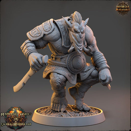 Stabber Tilarius - The Mammoth Ogres of Skull Mountain - Unpainted Miniature