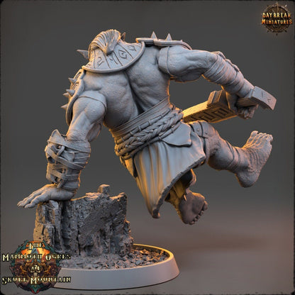 Benjammer Holt - The Mammoth Ogres of Skull Mountain - Unpainted Miniature