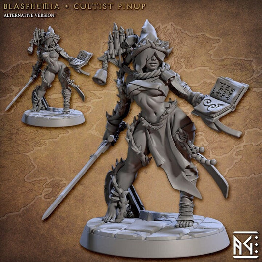 Blashpemia, Daughter of Decay - Pinup - Rodburg Cultist of Melmora - Unpainted Miniature