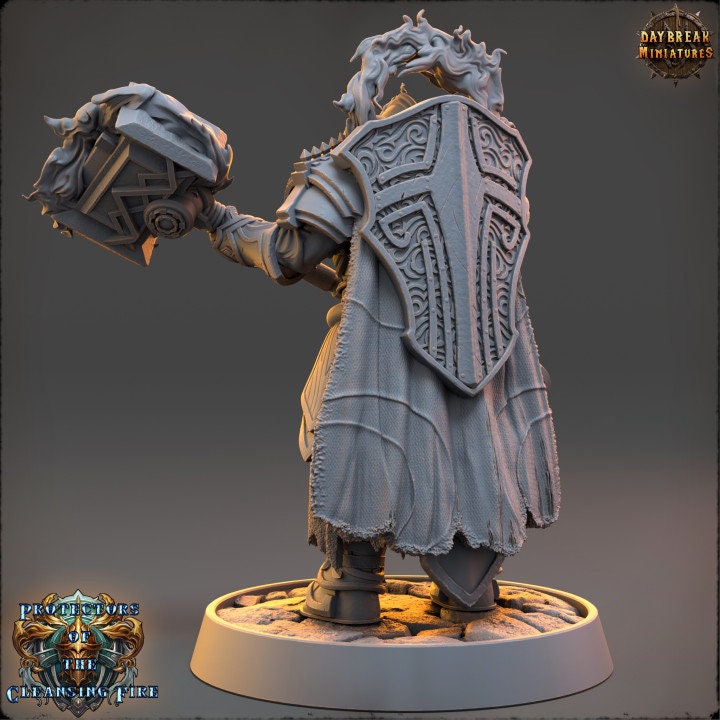 Duke Darko Ebonfire - The Protectors of the Cleansing Fire - Unpainted Miniature