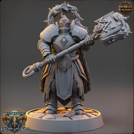 Duke Darko Ebonfire - The Protectors of the Cleansing Fire - Unpainted Miniature