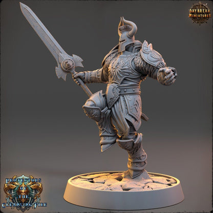 Frontknight Morgan Shadowspark - The Protectors of the Cleansing Fire - Unpainted Miniature