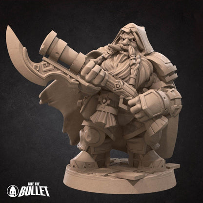 Dwarf Rifleman - Unpainted Miniature