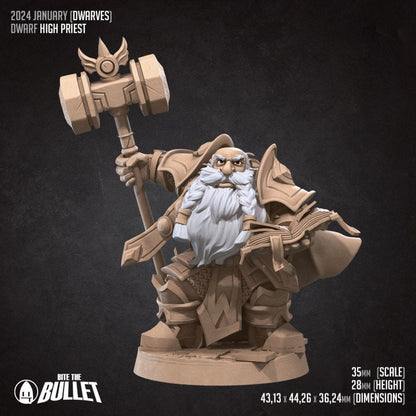 Dwarf High Priestess - Unpainted Miniature