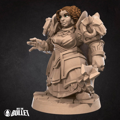 Dwarf Priestess - Unpainted Miniature