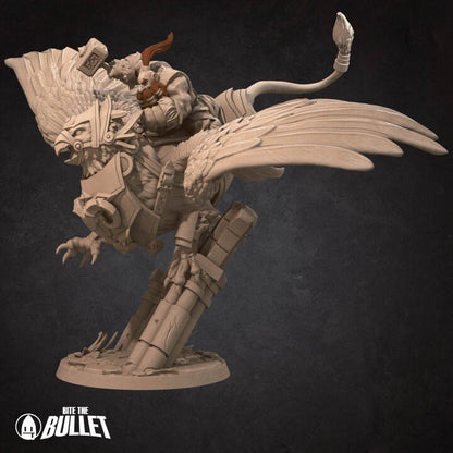 Dwarf Gryphon Master - Unpainted Miniature