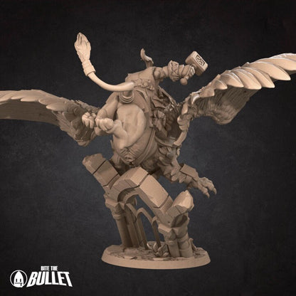 Dwarf Gryphon Master - Unpainted Miniature