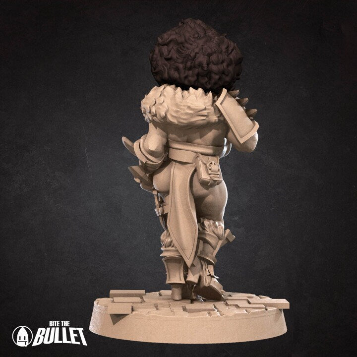 Kim, the Dwarf Rogue - Pinup - Unpainted Miniature