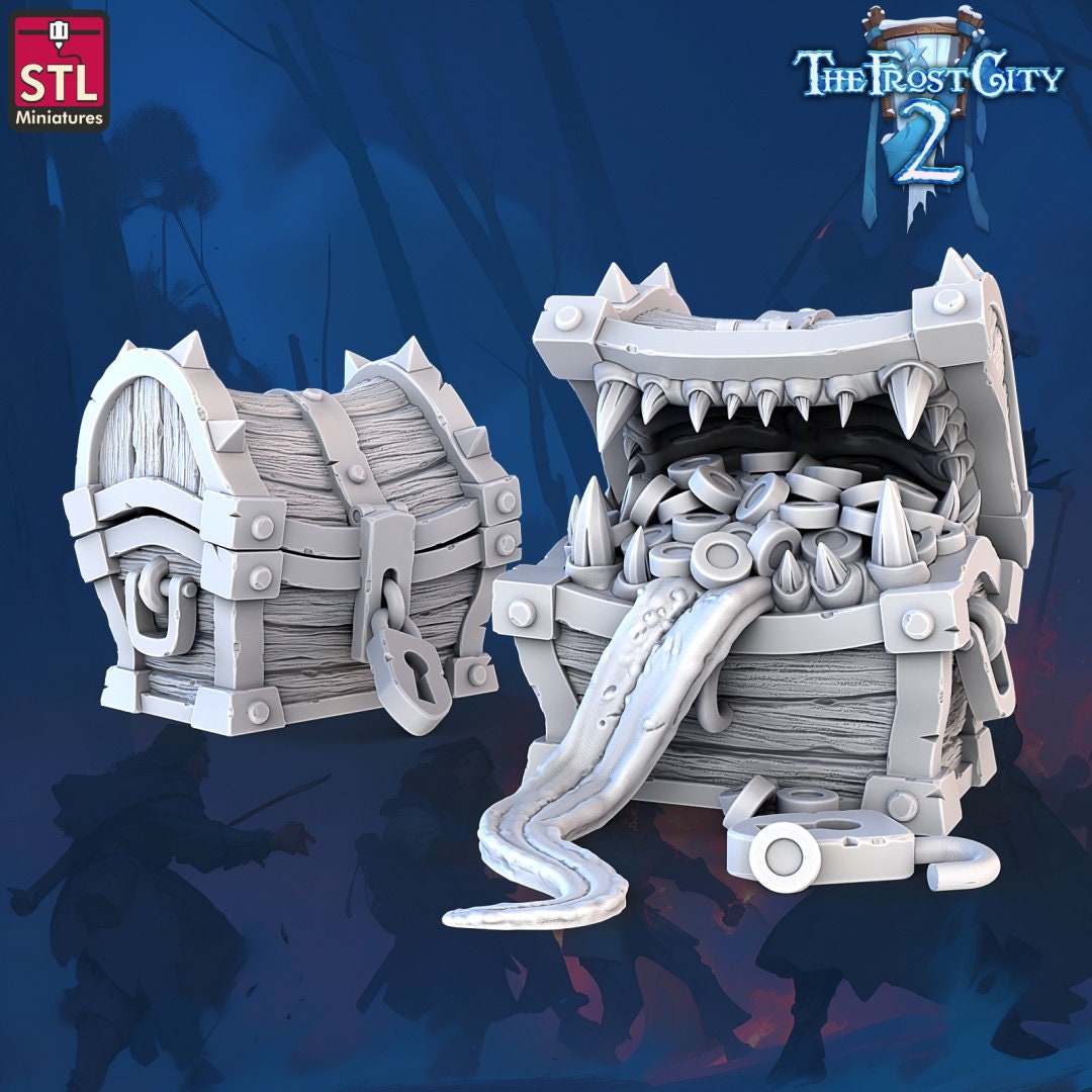 Mimic Chest - The Frost City - Unpainted Miniature