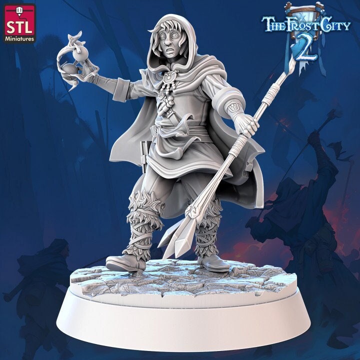 Mage Apprentice - Pose 10 - The Frost City - Unpainted Miniature