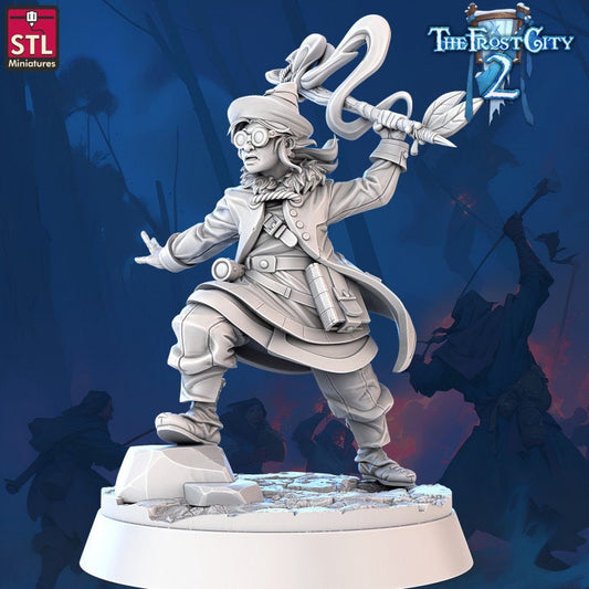 Mage Apprentice - Pose 9 - The Frost City - Unpainted Miniature