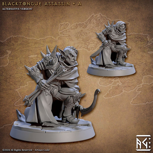 Black Tongue Assassins - Pose A - Unpainted Miniature