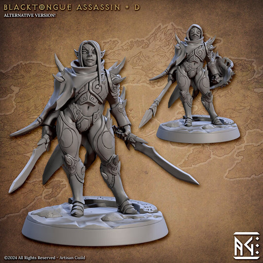 Black Tongue Assassins - Pose D - Unpainted Miniature