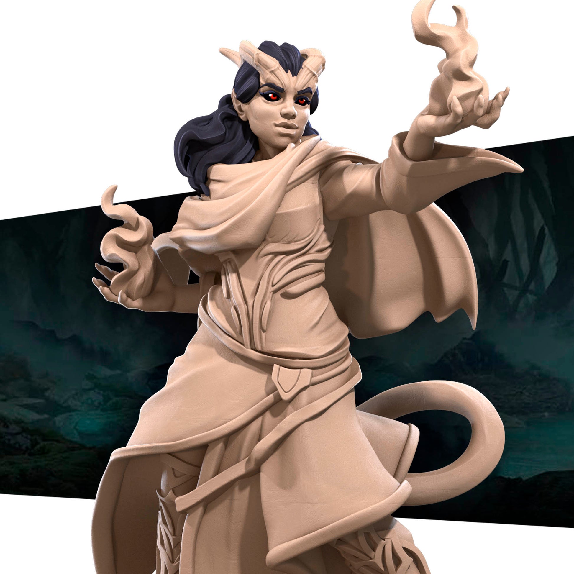 Tiefling Sorcerer - Unpainted Miniature