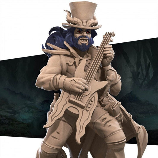 Male Tiefling Bard - Unpainted Miniature