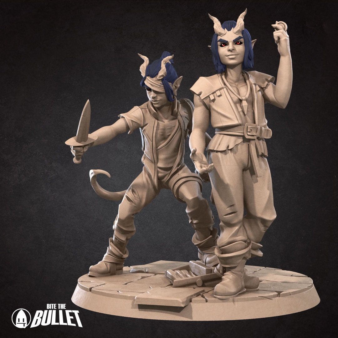 Tiefling Kids - Unpainted Miniature