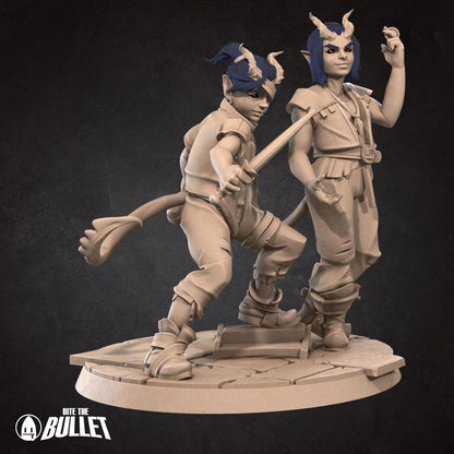 Tiefling Kids - Unpainted Miniature