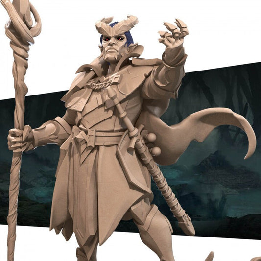 Tiefling Warlock - Unpainted Miniature