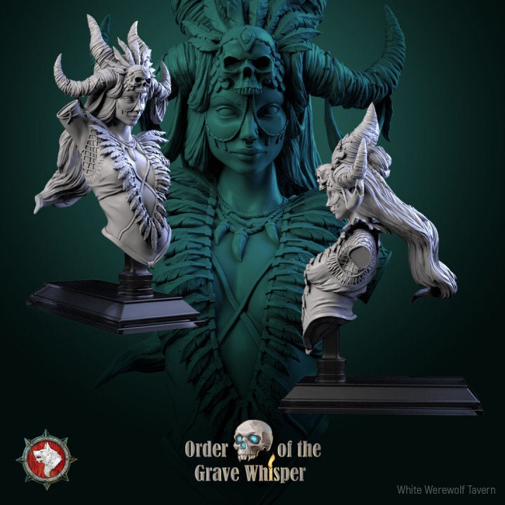 Al-Rah the Last Breath - Female Shaman Bust