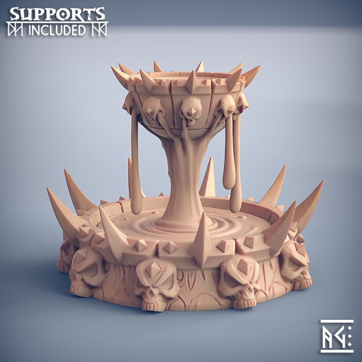 Chalice Fountain - Unpainted Miniature