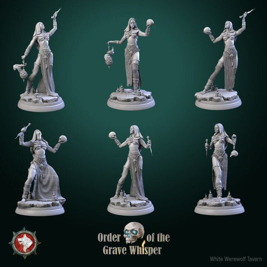 Female Cultists - Order of the Grave Whisper - Unpainted Miniature