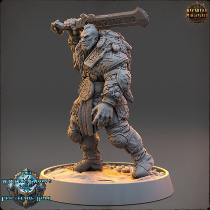 Eirik Frostbeard - The Wintershadows of Frostfang Hold - Unpainted Miniature