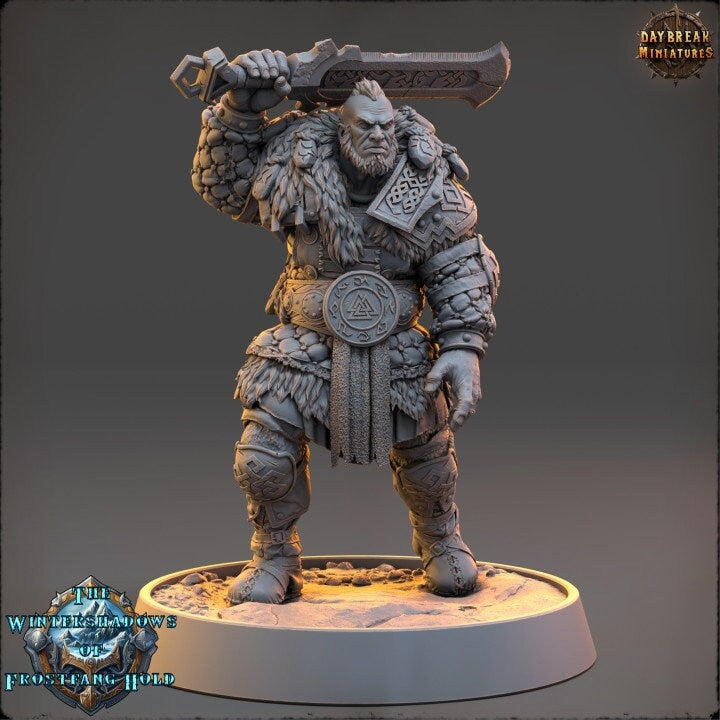 Eirik Frostbeard - The Wintershadows of Frostfang Hold - Unpainted Miniature