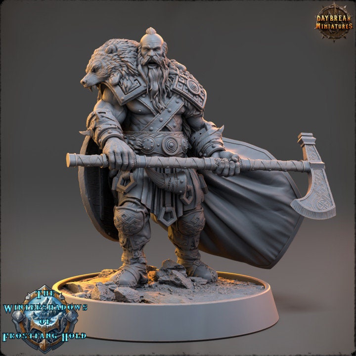 Bjorn the Conqueror - The Wintershadows of Frostfang Hold - Unpainted Miniature