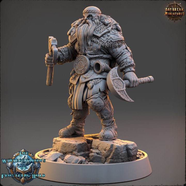 Haldor Skullsplitter - The Wintershadows of Frostfang Hold - Unpainted Miniature